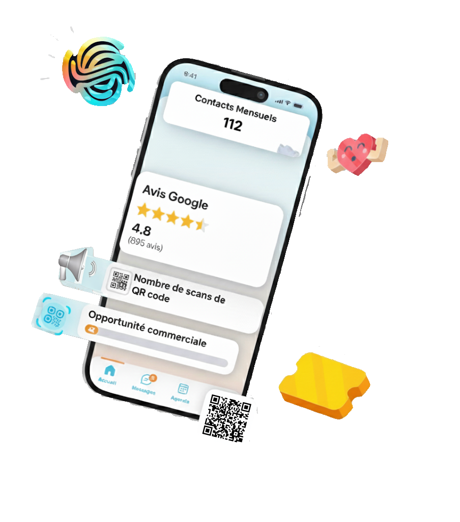 QRia.me - QR Code pour récupérer des avis Google